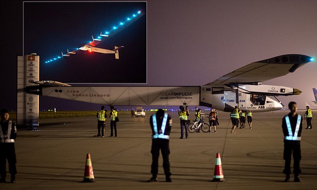 Solar Impulse 2, Pesawat Bertenaga Surya Mendarat Darurat di Jepang